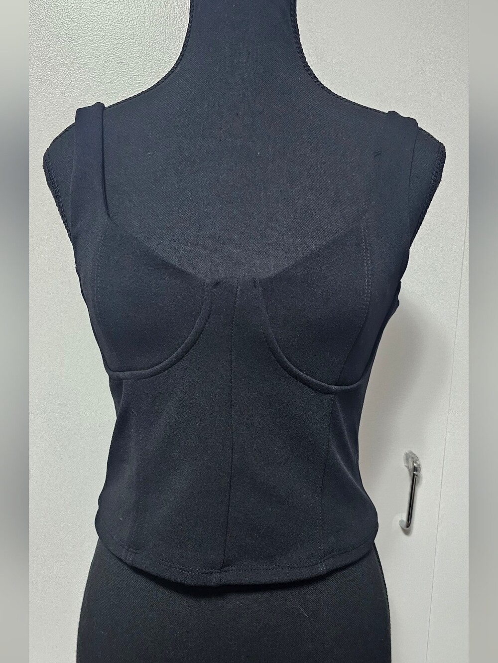 Corset-like Crop Top.
